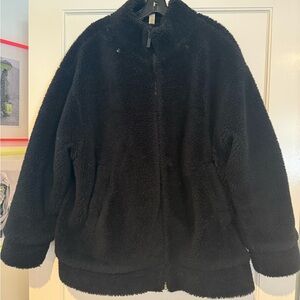 ALO Yoga Black Fleece Jacket